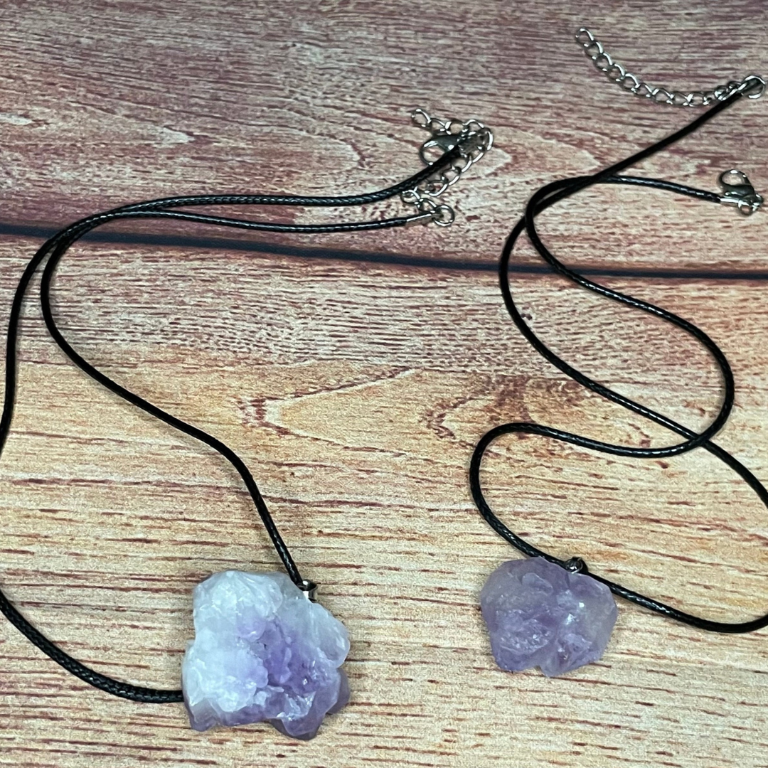 Amethyst Flower Necklace