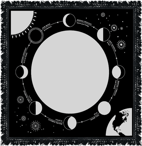 Moon Phases Altar Cloth