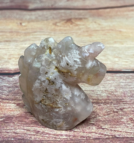 Cherry Blossom Agate Unicorn