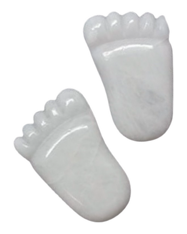 White Aventurine Feet