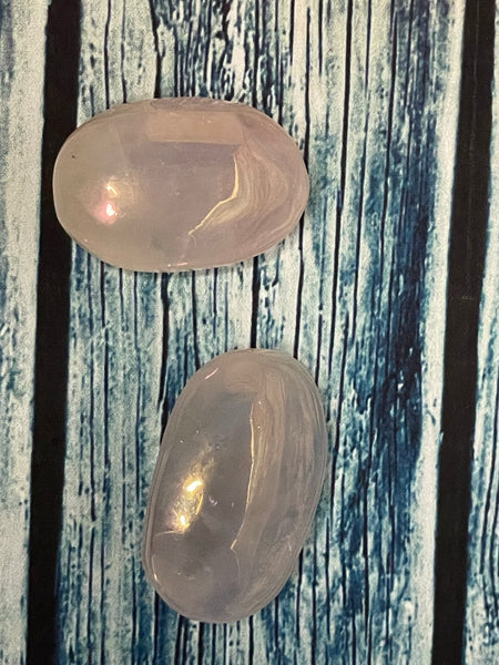 Rose Aura Quartz Palm