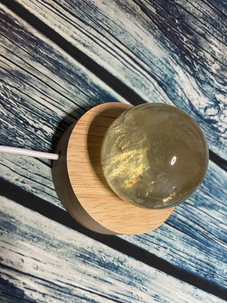 Citrine Sphere Lamp