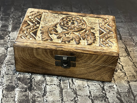 Carved Box - Dream Catcher