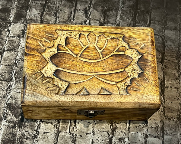 Carved Box - Lotus