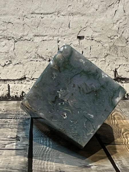 Moss Agate Balancing Cube