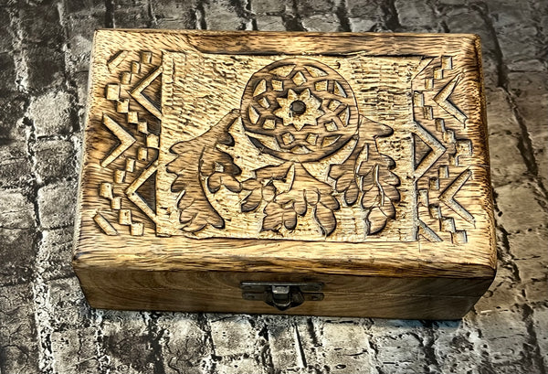 Carved Box - Dream Catcher