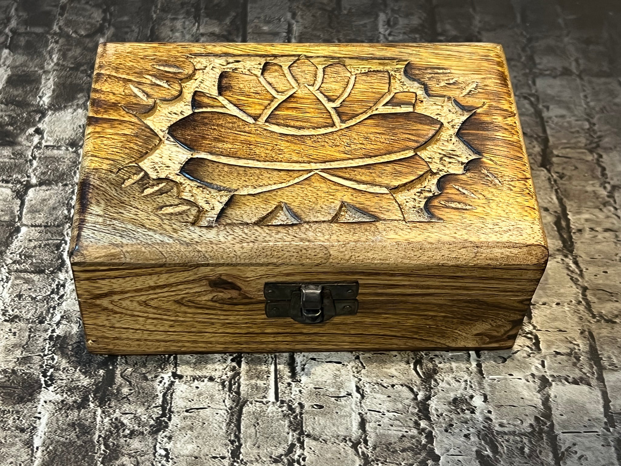 Carved Box - Lotus