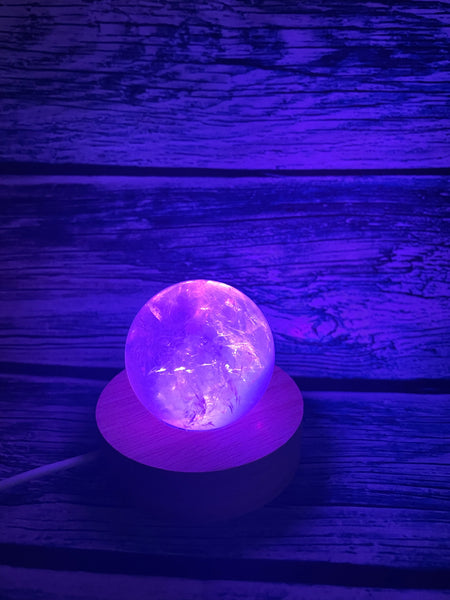 Citrine Sphere Lamp