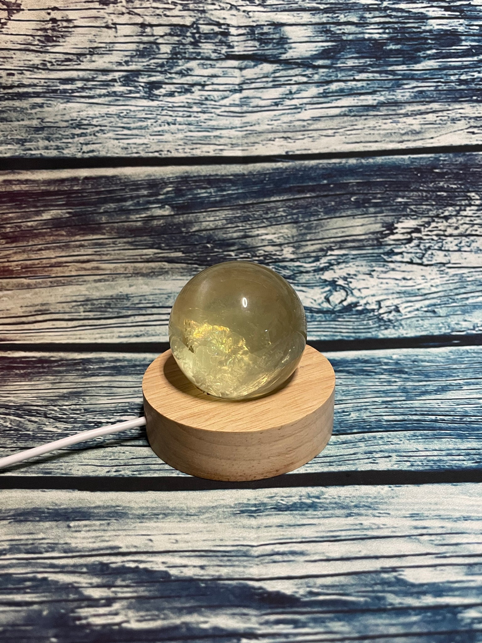 Citrine Sphere Lamp